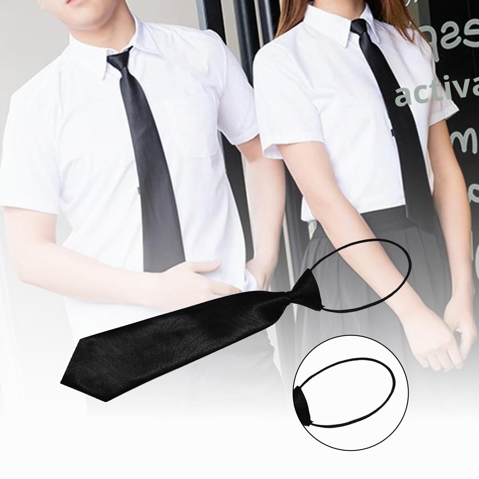 Diapxy - Corbatas para niños (28 cm, corbatas elásticas para niños, corbatas formales lisas de satén para bodas, bailes de fin de año para niños, celebraciones