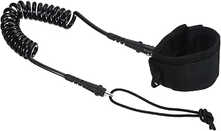 PATIKIL Surfboard Leashes Coiled Leashes with Plug Wrist String Rope for Body Board Paddle Board
