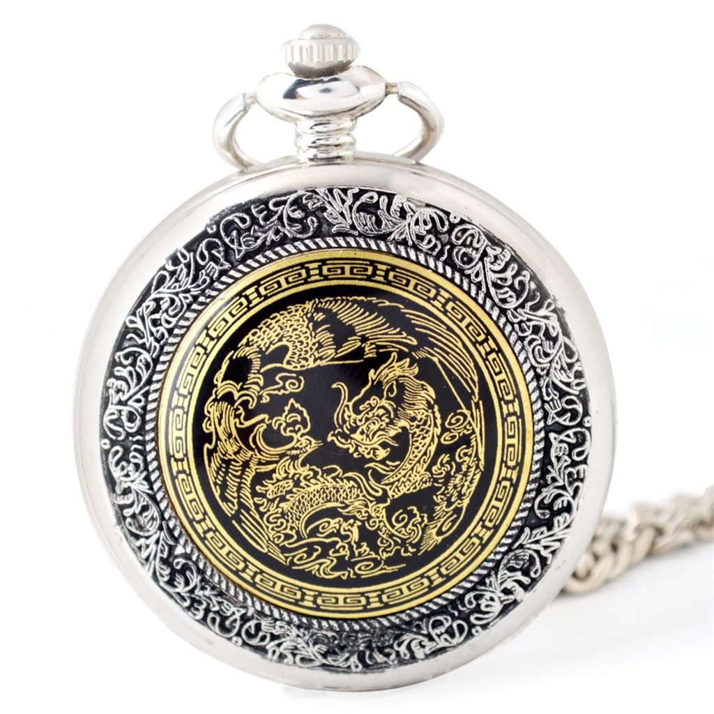 Montre de poche en émail mécanique au savoir-faire traditionnel d'exception