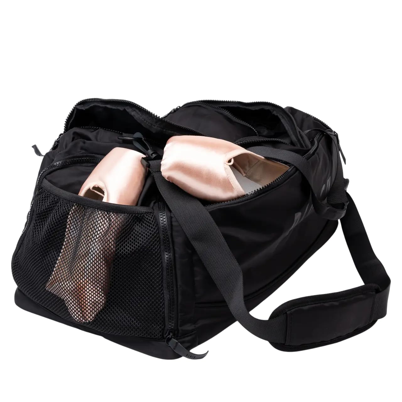 Borsa da Ballo Troupe A5328 per Bloch Sport Danza Classica Relax Allenamento Fitness Palestra Borsone Borse Borsoni Saggio Scarpe Ballerina Ballerino (Nero, H 28 x L 55 x P 29 cm)