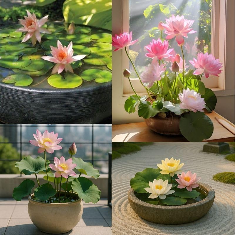 Miniatura 6 de 300 semillas de loto para plantar, 15 variedades únicas, semillas de loto, incluye guía detallada de plantación, perfectas para estanques, jardines