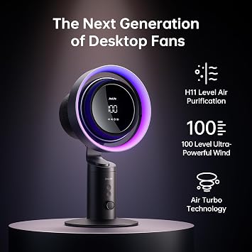 JISULIFE Portable Handheld Fan Ultra2 Table Fan Pro3