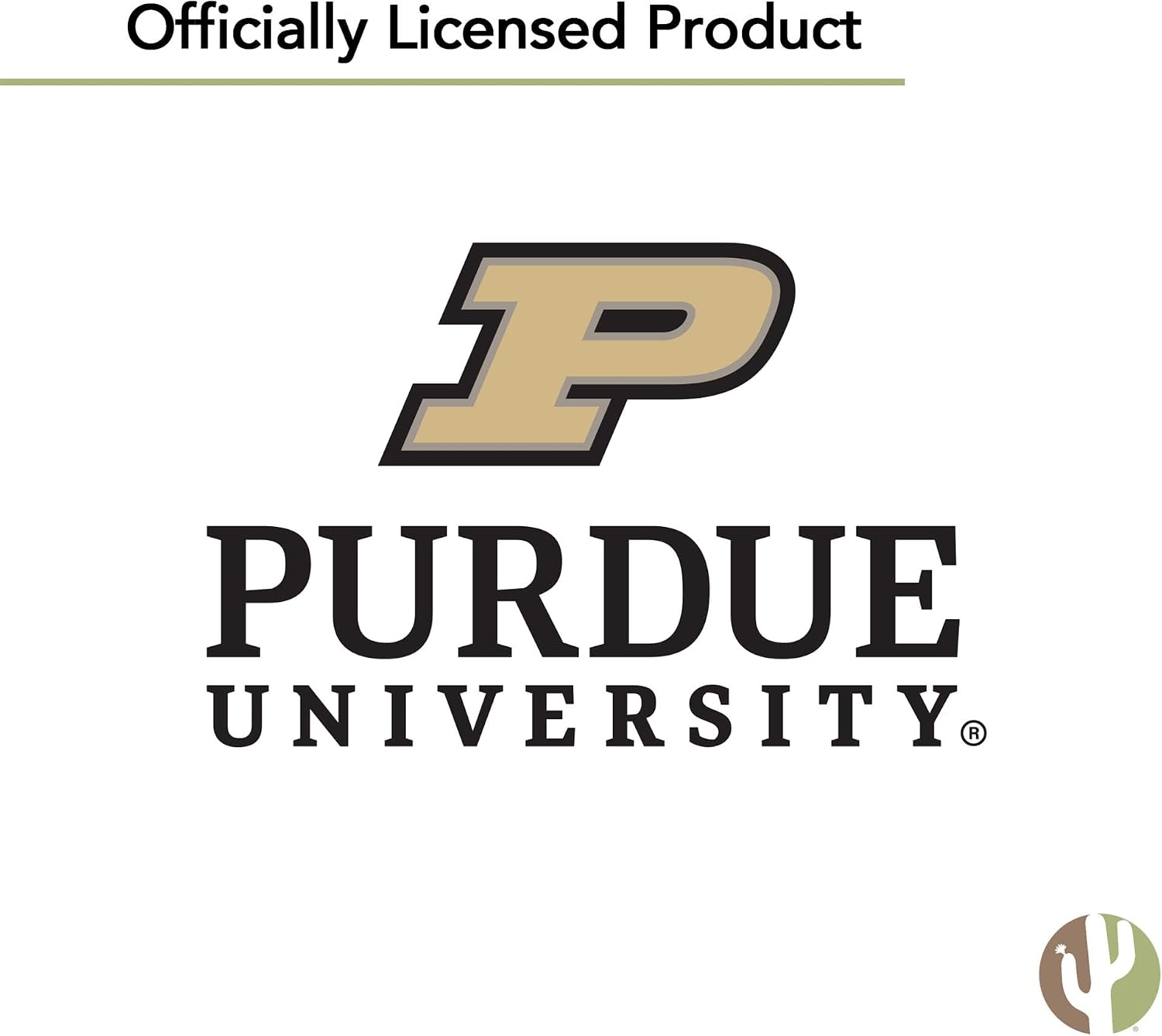 Desert Cactus Purdue University Circle Ceramic Coasters 4 Pack Boilermakers Absorbent Drink Coasters with Cork Backing (Design A)