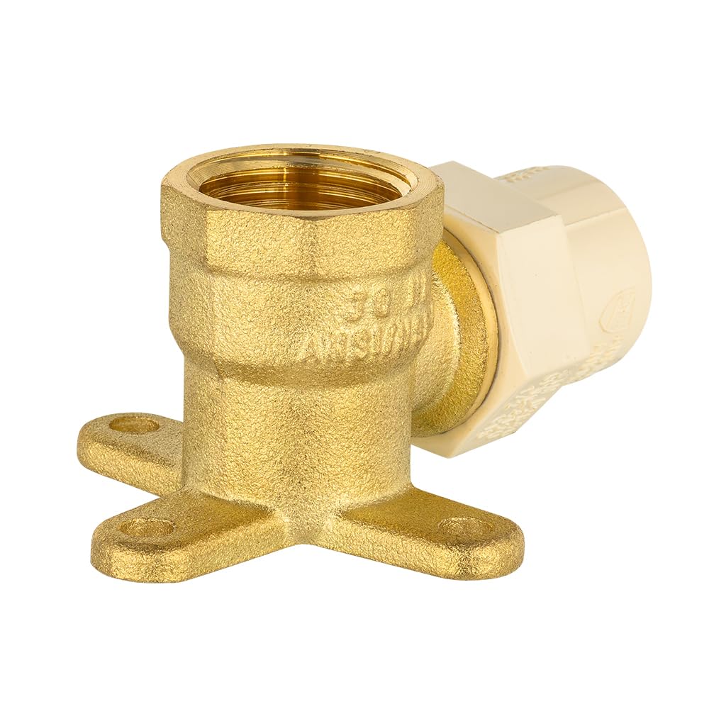 EFIELD - Codos de oreja de latón NPT hembra de 1,27 cm x 1,27 cm, latón sin plomo (paquete de 5)