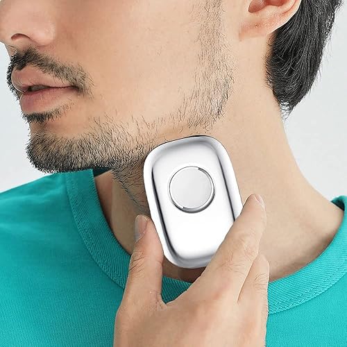 Miniatura 2 de Mini-Shave - Afeitadora eléctrica portátil, tamaño de bolsillo de afeitadora eléctrica de viaje, recargable para hombres, afeitadora facial y barba