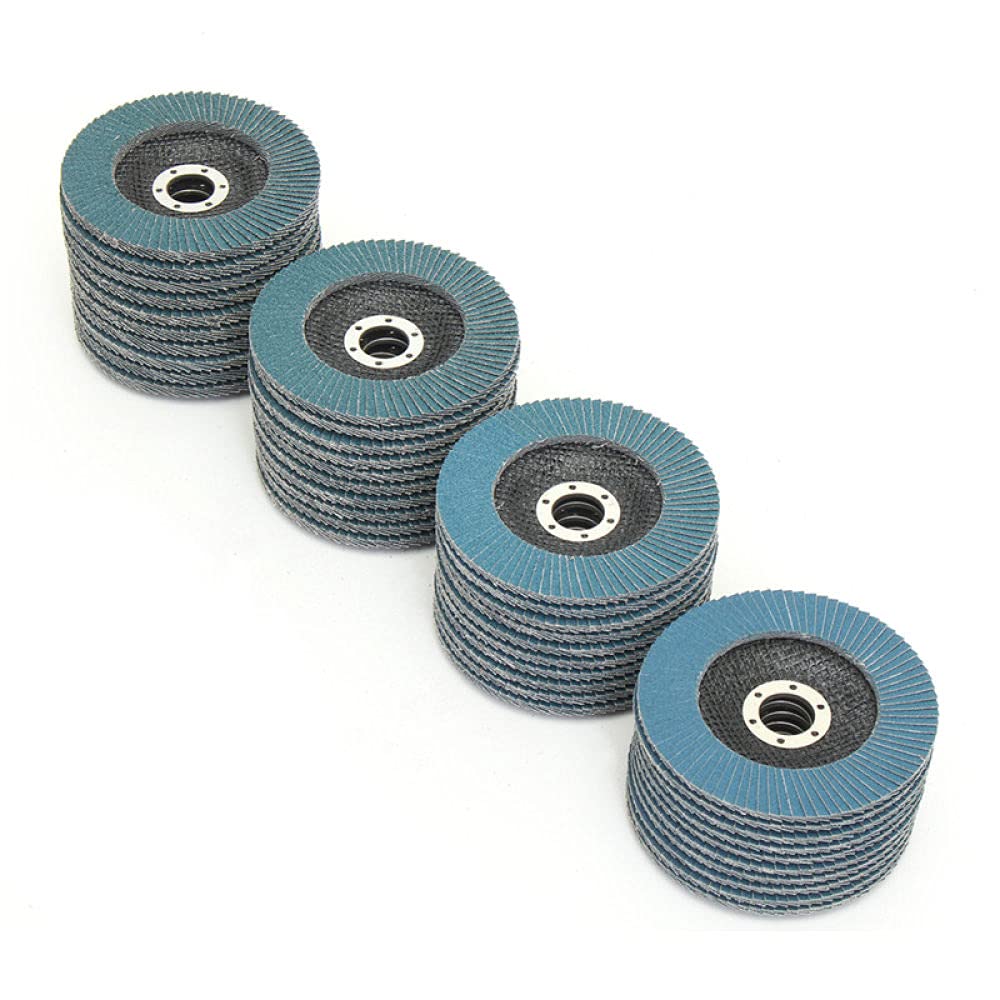 10PCS 125mm Dischi 5 Pollici Dischi Abrasivi 40/60/80/120 Grit Grit Lucidatura Ruote Lame Per Smerigliatrice Angolare, 60