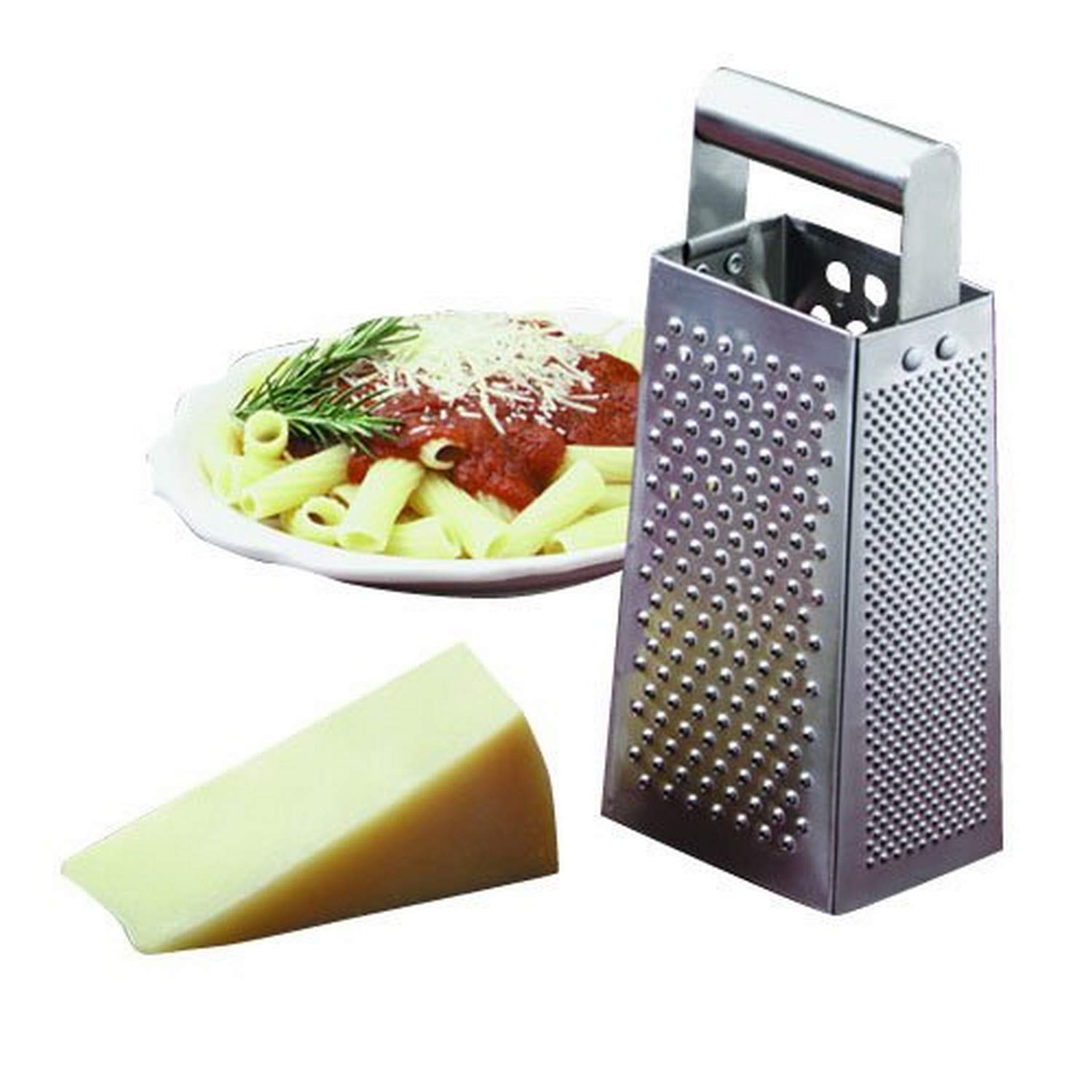 Tablecraft 4” x 3” Box-Type Tapered Grater w/ Rolled Handle