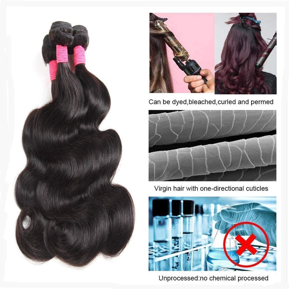 Human Hair Bundles 12A Brazilian Virgin Human Hair Extensions Body Wave Bundles 100g/Bundles Human Hair Bundels 26 Inch