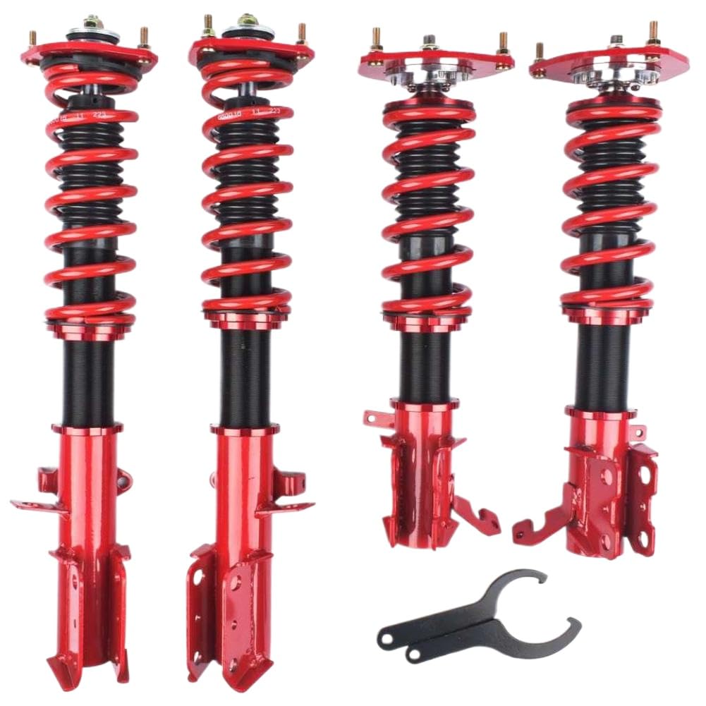 Kit molla coilover e ammortizzatore da 4 pezzi compatibile con AE92 AE111 1988-1999 anteriore e posteriore