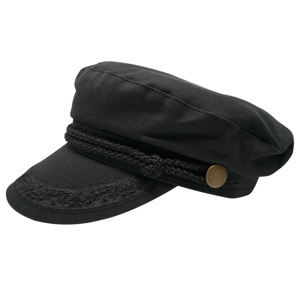 Broner Hats Men's Greek Fisherman Cotton Twill Hat - Black