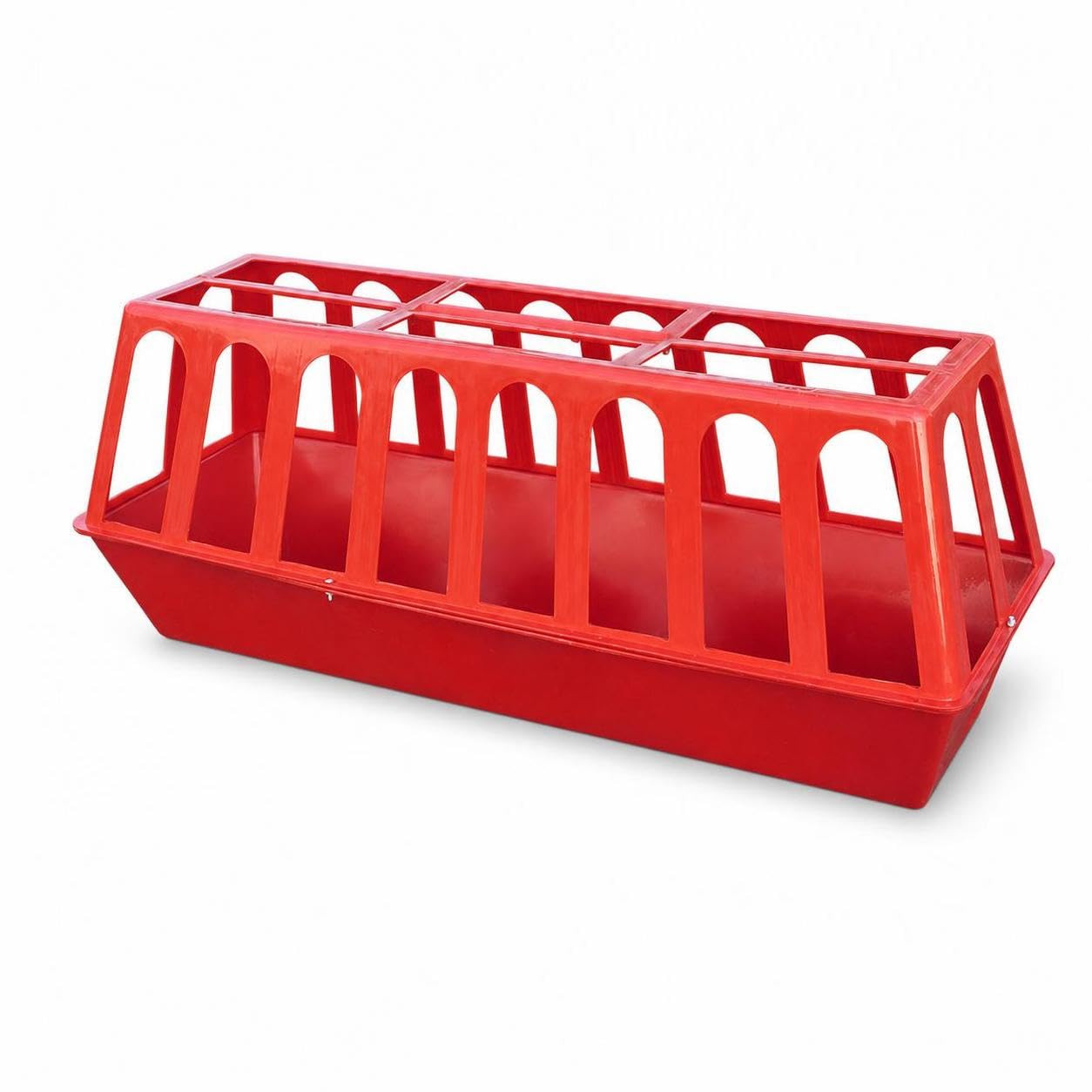 Mangiatoia Quadrata per, Rosso, Rosso, 80cm 20 bocche