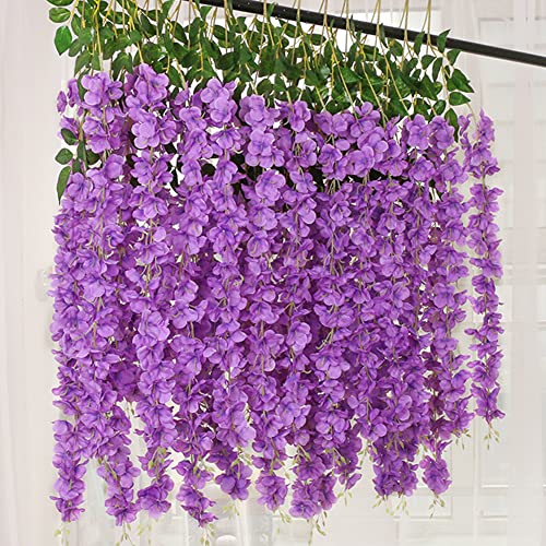 Wisteria garland pour décoration de table et arche de jardin de fête - 5