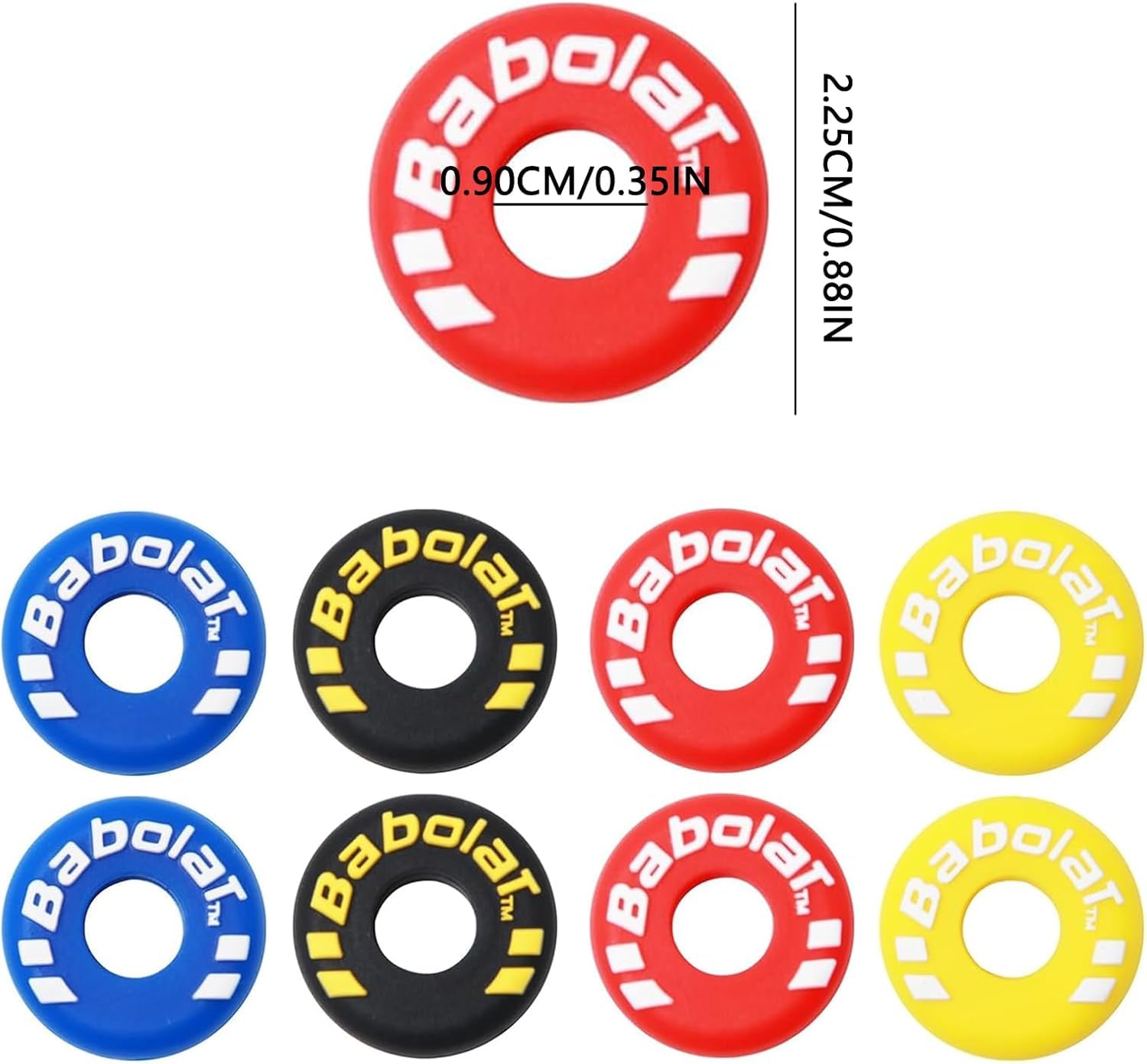 Ammortizzatori in silicone per racchette da tennis Confezione da 8