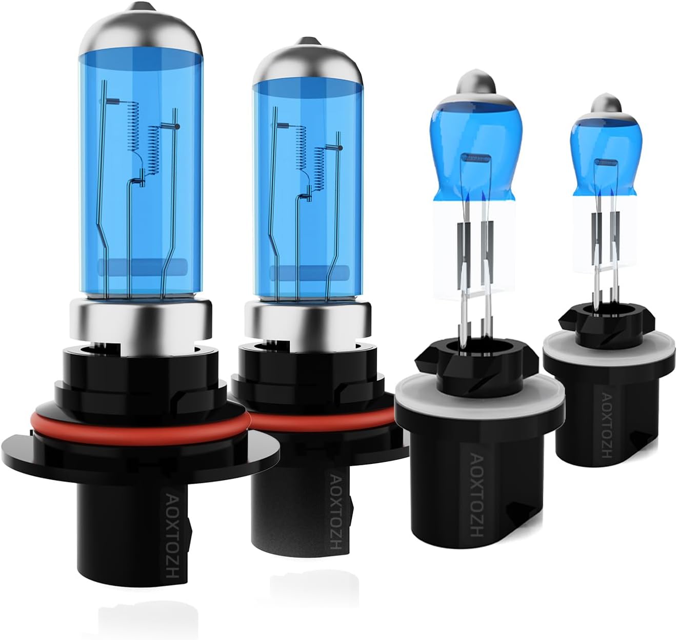 HeadLight Bulbs Fit for 1994-2004 Ford Mustang,9007 High Low Beam 880 Fog Lights Bulbs Combo,Halogen HeadLights,300% Brightness,Plug and Play,6000K White,4 Pcs