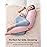 Momcozy Body Pillow for Pregnancy, J Shaped Pregnancy Pillows for Side Sleeping, Soft Maternity Pillow with Jersey Cotton Cover for Head Neck Belly Support, Pink