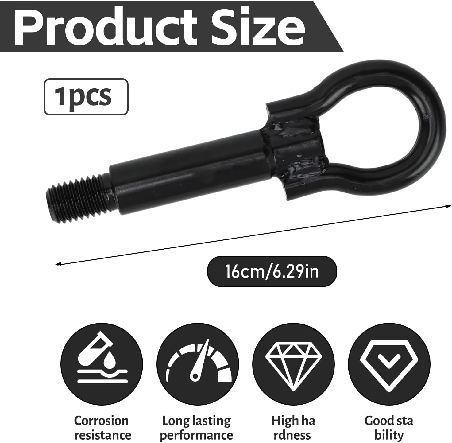 Towing Hook, Towing Eye Tow Bar Bumper Hook Units for Zafira A B/Astra G H/Combo C/Corsa C D/Meriva A B/Vectra B C