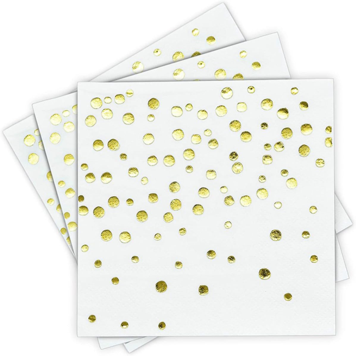 Servilletas doradas a puntos para vestir tu mesa con brillo en cenas familiares y banquetes 8
