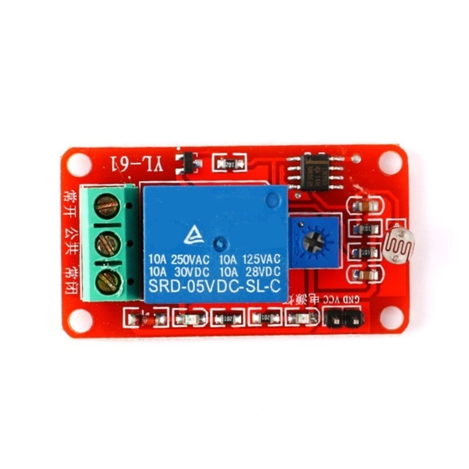 Sensor fotosensible 5V con relé de 1 canal para automatizar luces sin programar 4