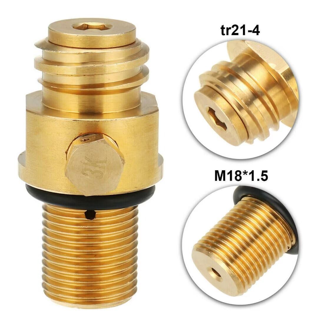 Adaptateur CO2 TR21-4 Vers TR21-3 Pour Quooker Cube, Sodastream - Laiton, Haute Pression