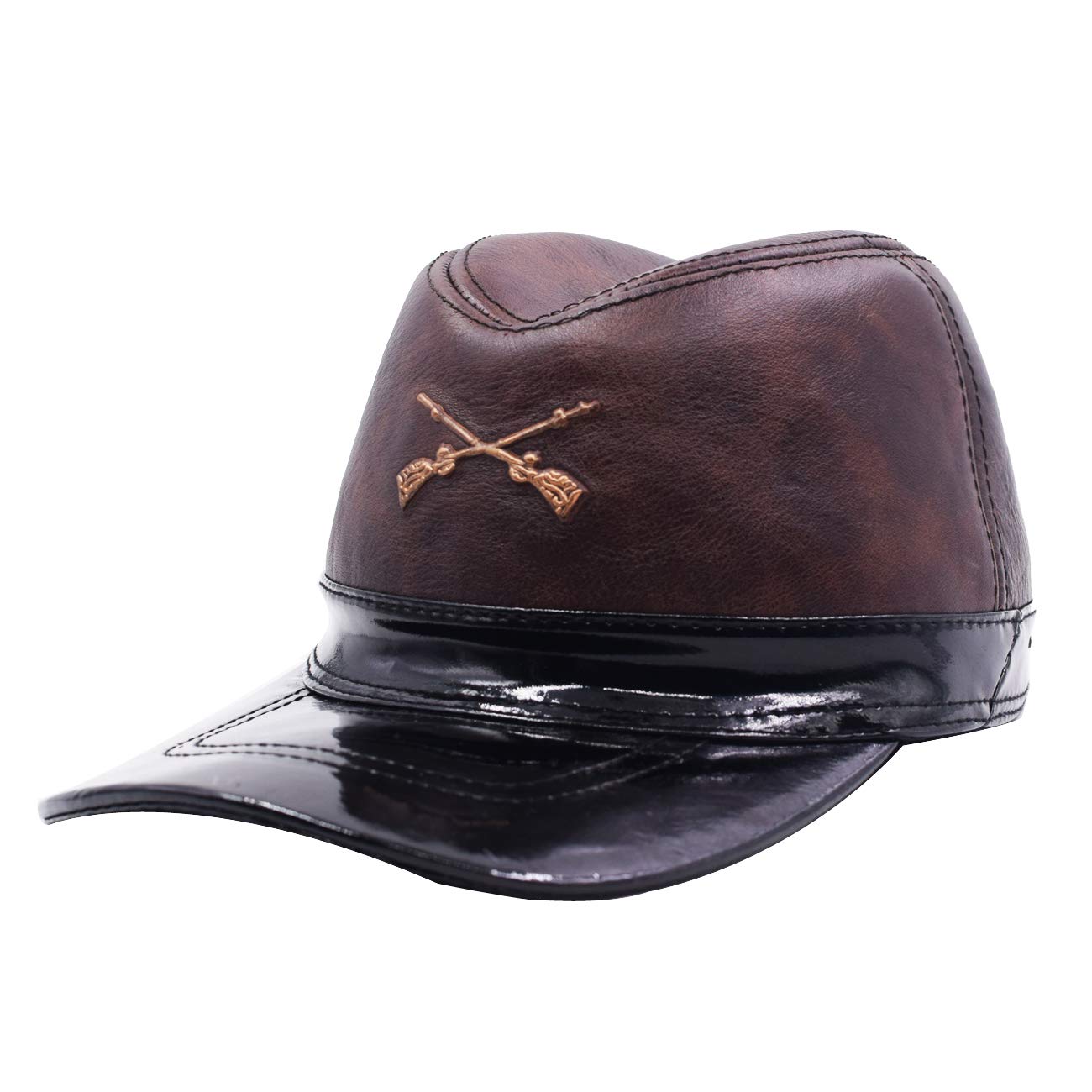 YosangCivil War Kepi Union Army Leather Baseball Cap US North Soldier Hat