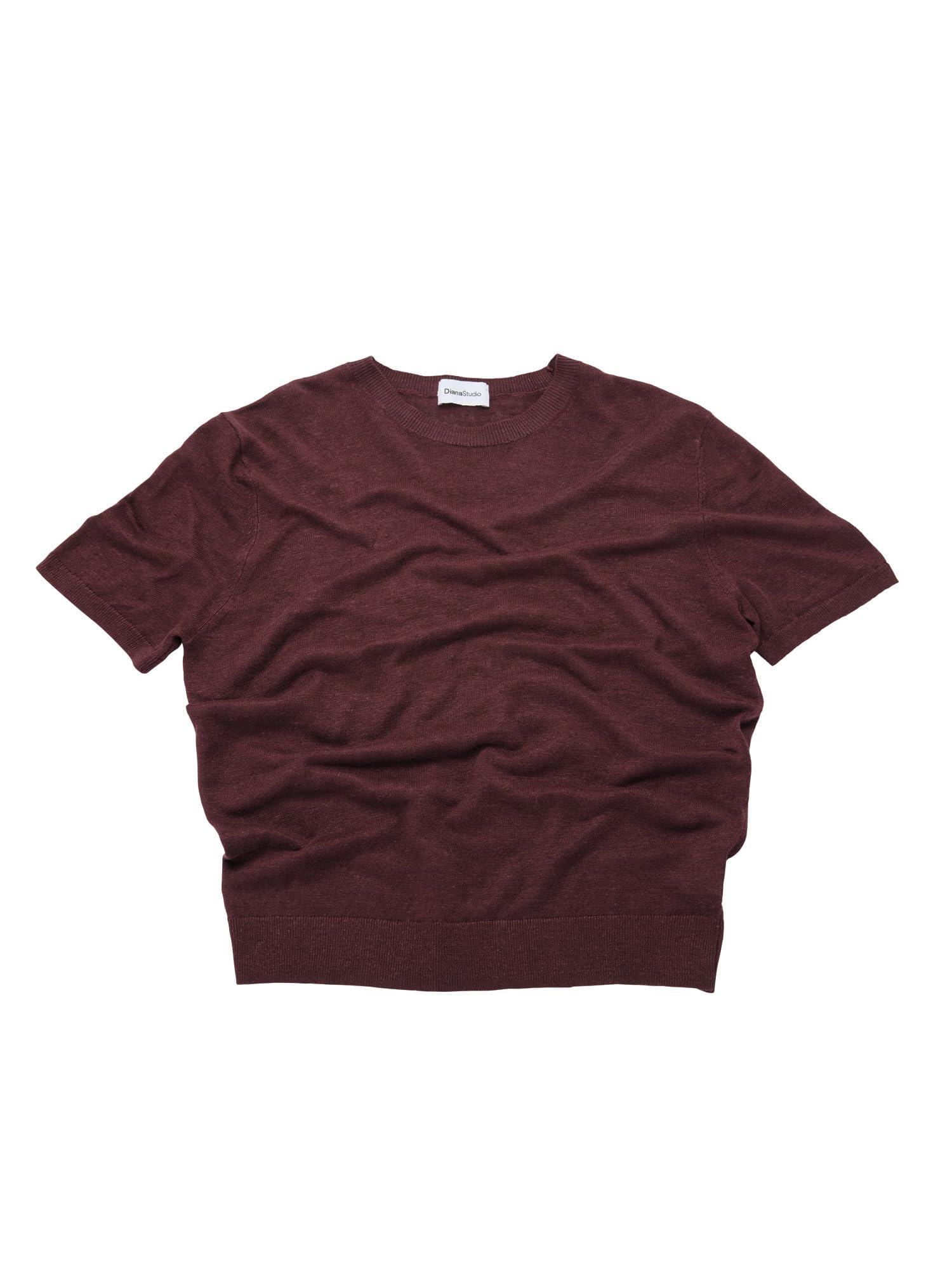 Diana Studio - T-Shirt in 100% Lino, Uomo, Casual Fit