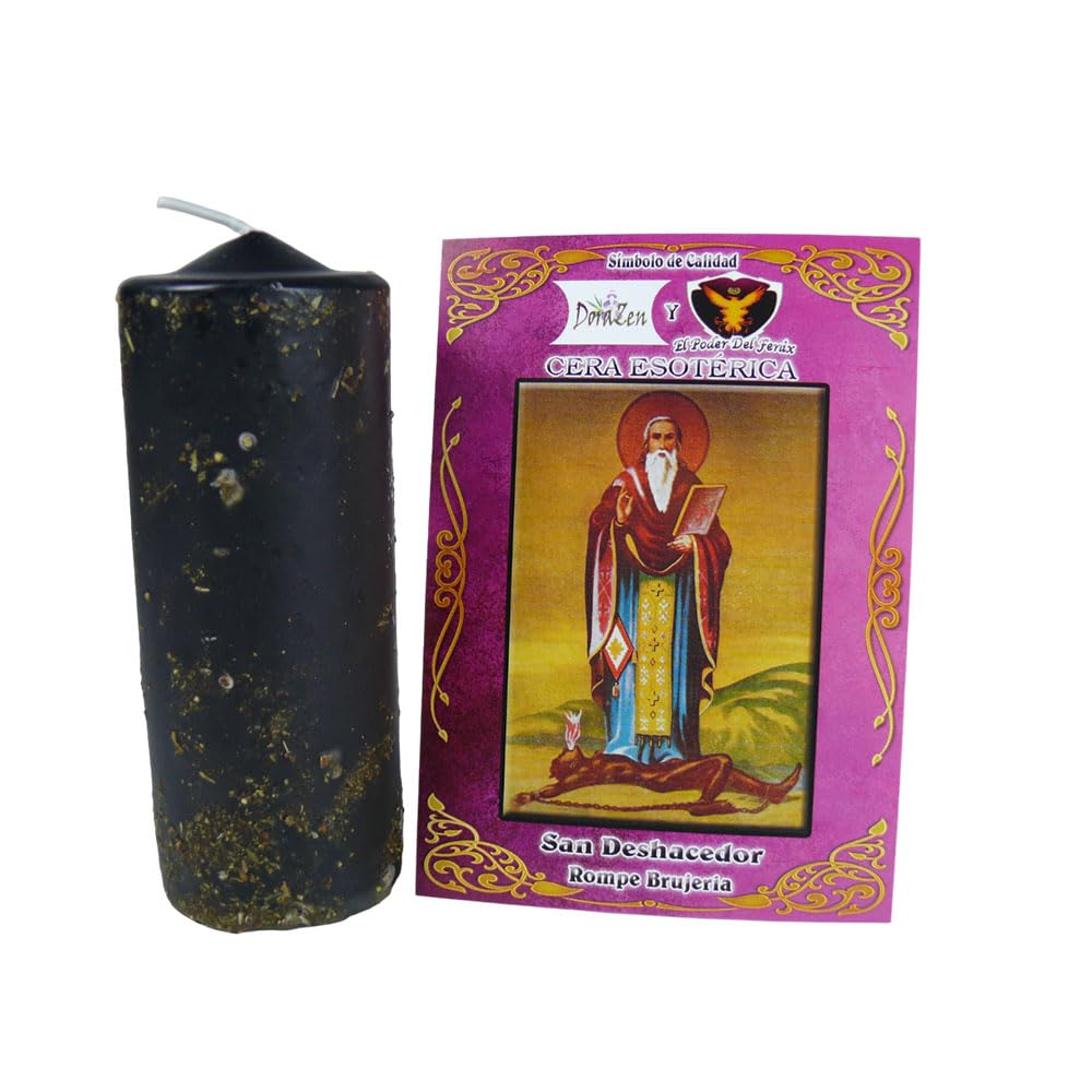 DORAZEN Velón Herbóreo San Deshacedor - Ritual para Romper brujerías y Eliminar energías negativas - Las Velas de Mariano