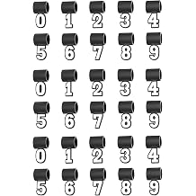Silicone Number Pendants from 0-9 for Baseball Necklace,Baseball Number Pendant,Pendant for Sports Fan Necklaces,Baseball Charms for Football Soccer Softball Fan Braided Rope Tornado Necklace