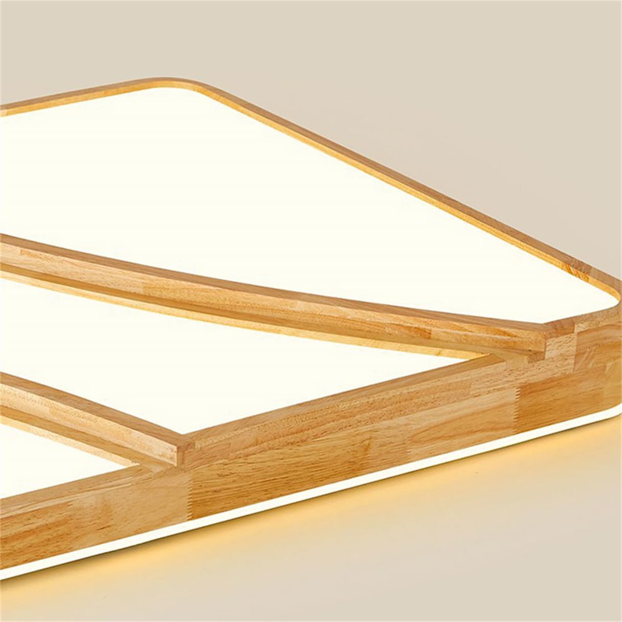 Lámpara De Techo De Madera Maciza Estilo Japonés Para Dormitorio
