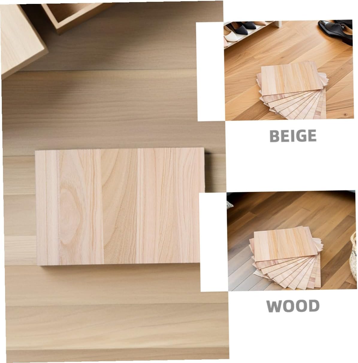 Taekwondo Breaking Boards Set 12pcs Martial Arts Training Wood Boards for Karate Practice and Stage Performance with 0.3cm 0.6cm Thickness, Lightweight Boxing Equipment