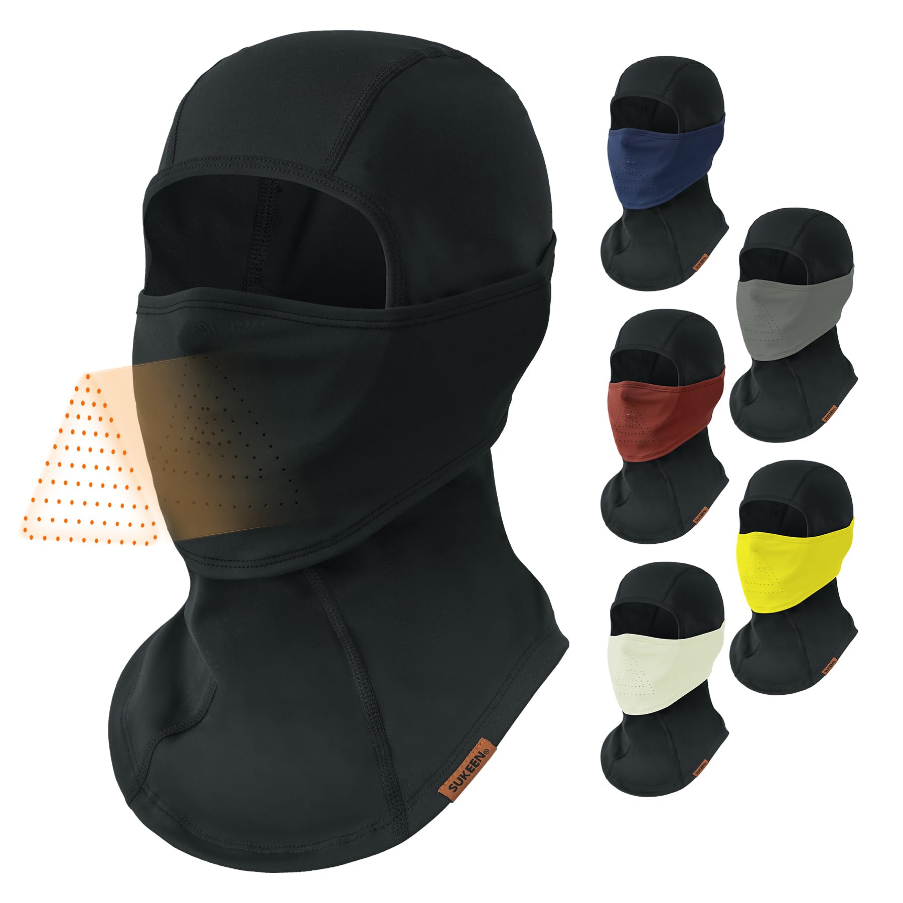 Sukeen Sturmhaube Winter Balaclava Skimaske Motorradhelme Liner Sturmmaske Fahrrad für Motorradfahren, Skifahren, Snowboarden, Radfahren Winddicht Warm Gesichtshaube Einheitsgröße Herren/Damen