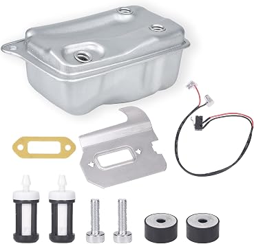 TS410 TS420 Exhaust Muffler Gasket Replacement Kit for Stihl TS410 TS420 Cut-Off Concrete Saw Replaces Parts 4238-140-0611 4238 140 0611 with 4238 430 0500 Stop Switch with Wires Kit