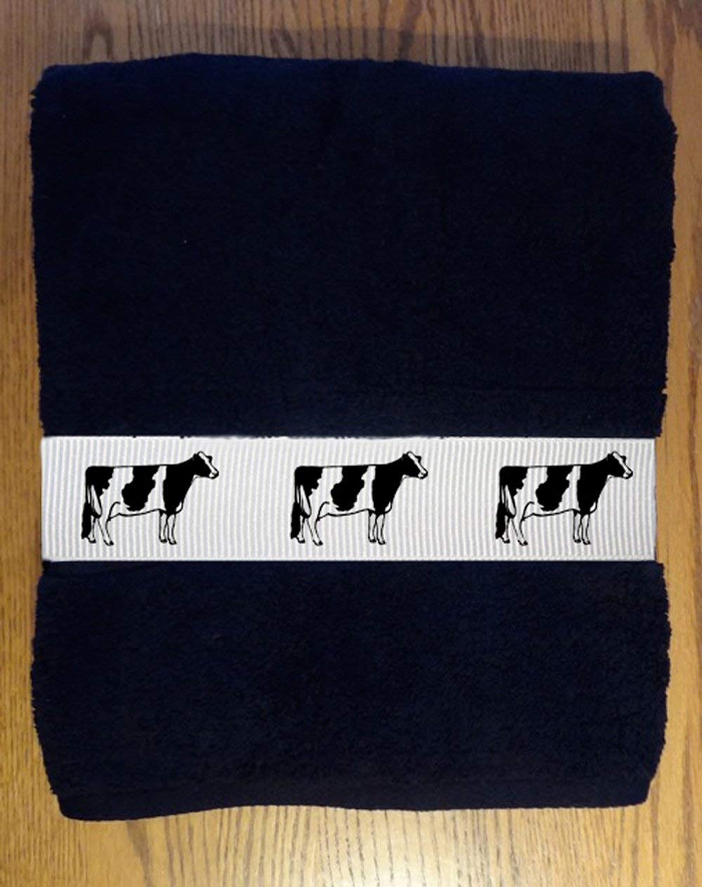 Holstein Dairy Cow Heavy Cotton Bath Towel In Your Choice