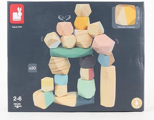 Miniatura 12 de Janod Sweet Cocoon - J04401 - Piedras apilables para niños mayores de 2 años