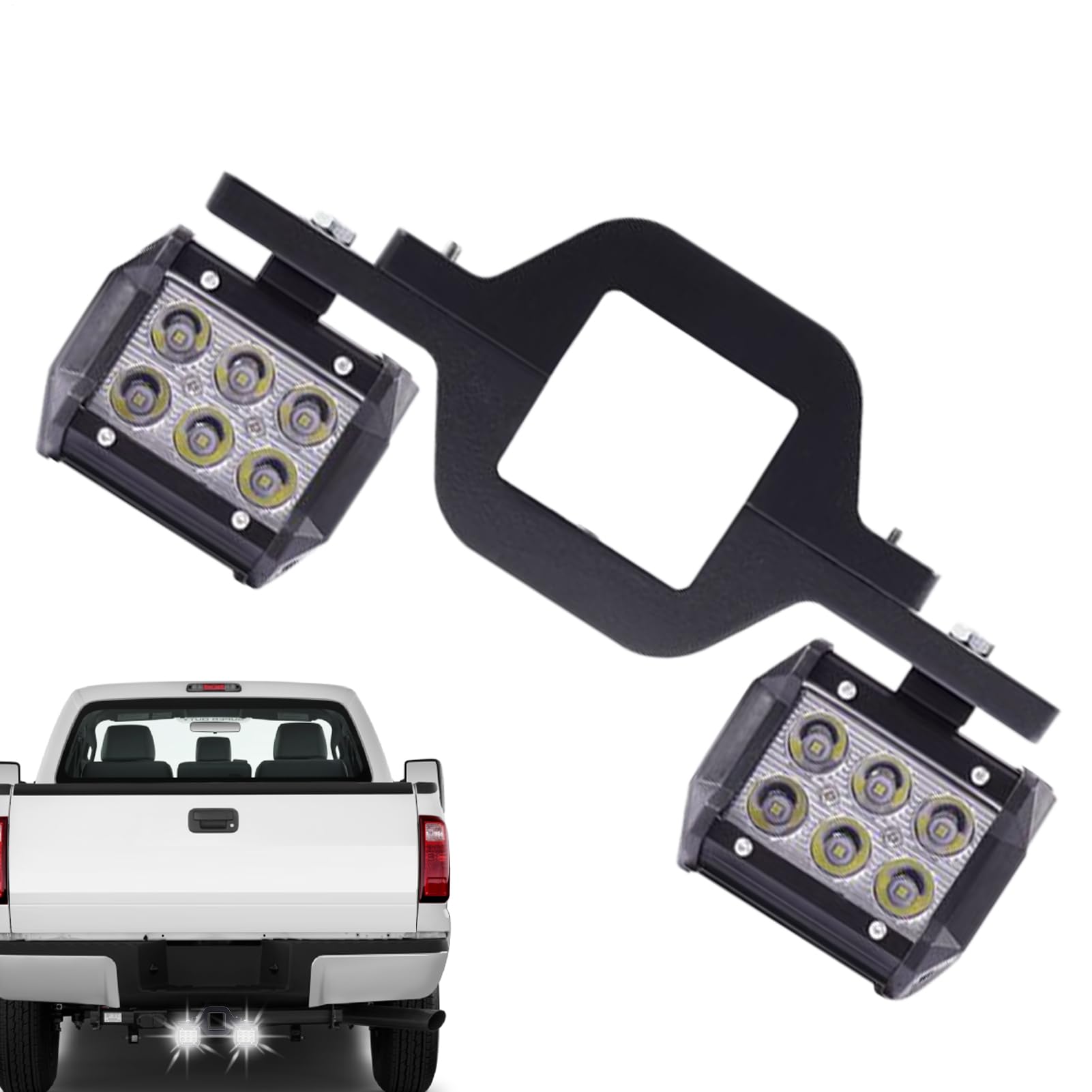 Feux Pods Pour Camions - Bandeau LED pour Hayon de Camion et Véhicules Utilitaires,Projecteur Antipoussière Étanche Accessoires Auto Pour Conducteurs Voyage