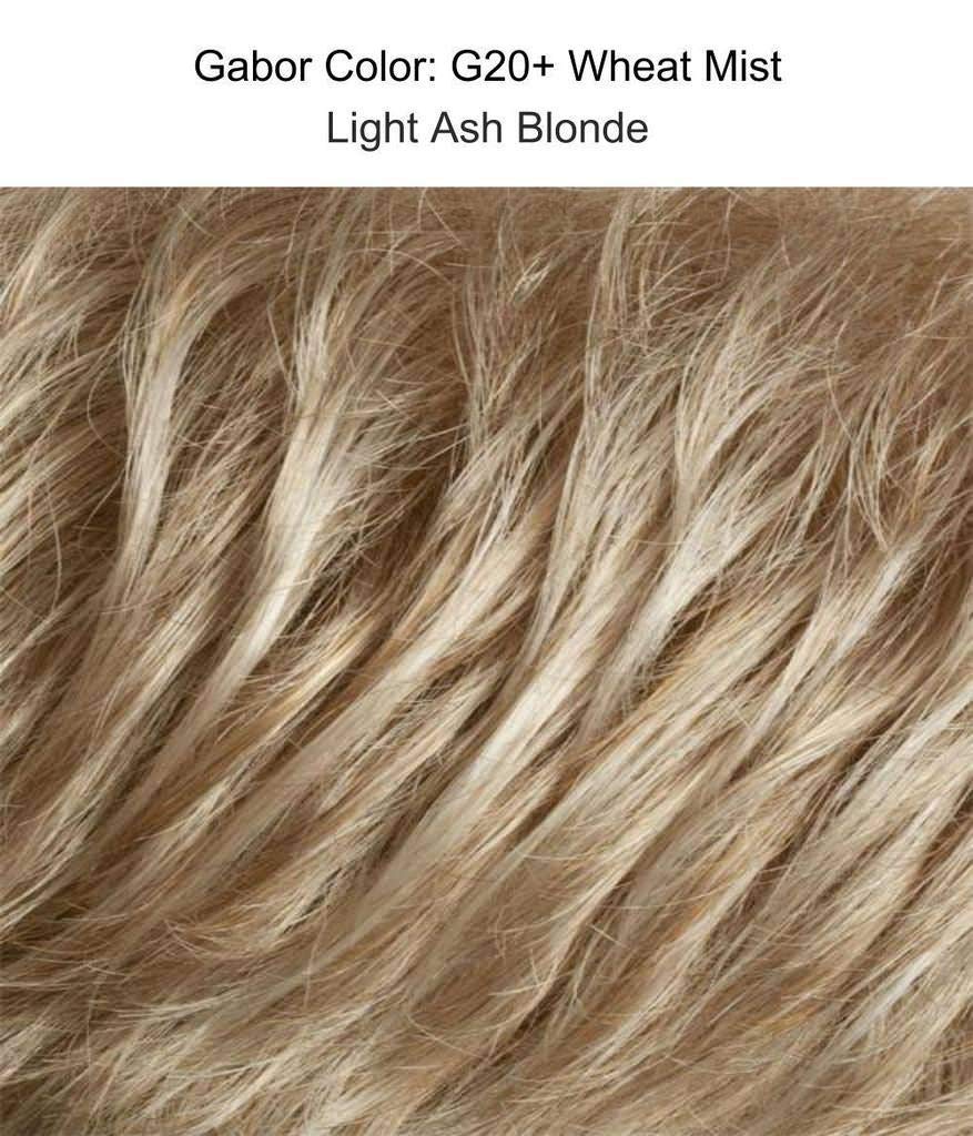 Gala Wig Color G20+ Wheat Mist - Gabor Wigs Short Shag Wavy Top Textured Layers Heat Friendly Synthetic Women's Capless Personal Fit Bundle with MaxWigs Hairloss Booklet