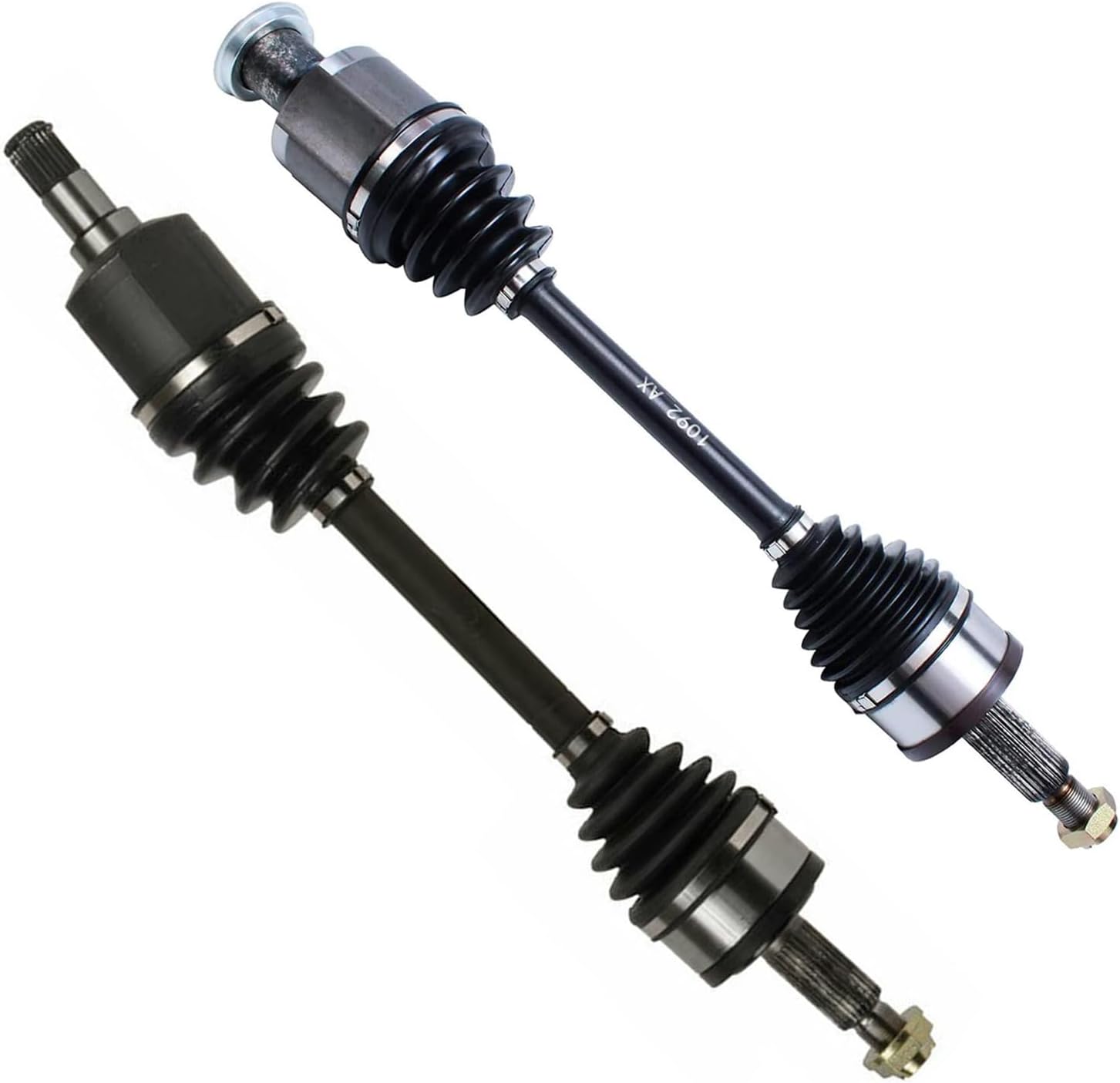 Detroit Axle - AWD Front 2pc CV Axles for Chrysler 300 Dodge Charger Magnum Challenger, 2 CV Axle Shafts Assembly Replacement