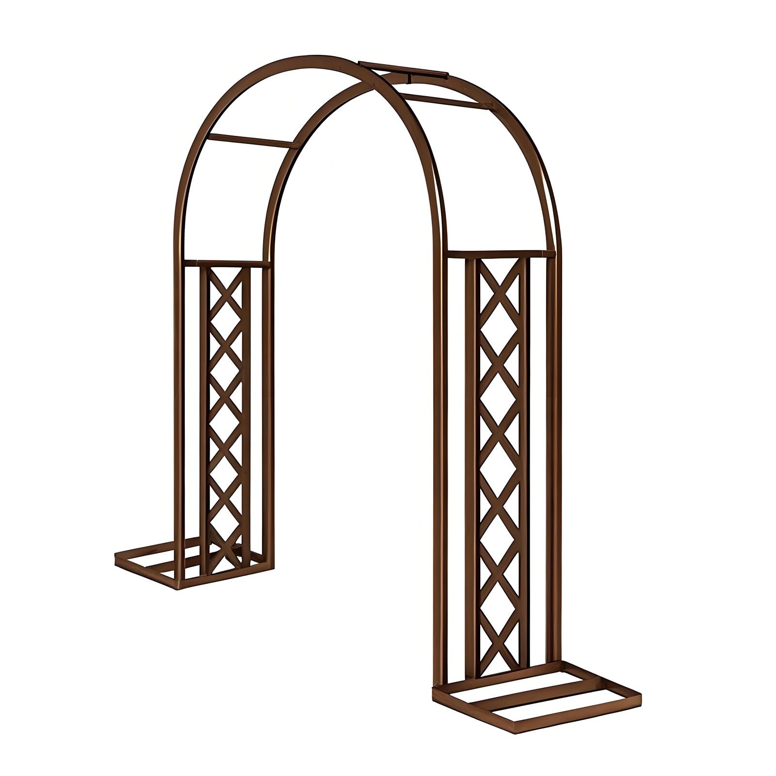 Metalowy łuk ogrodowy, pergola, dekoracja ślubna, stojak na tło, wsparcie dla roślin pnących, winogron i kratki pomidorów, podstawa łuku balonowego, 140 cm, czarny