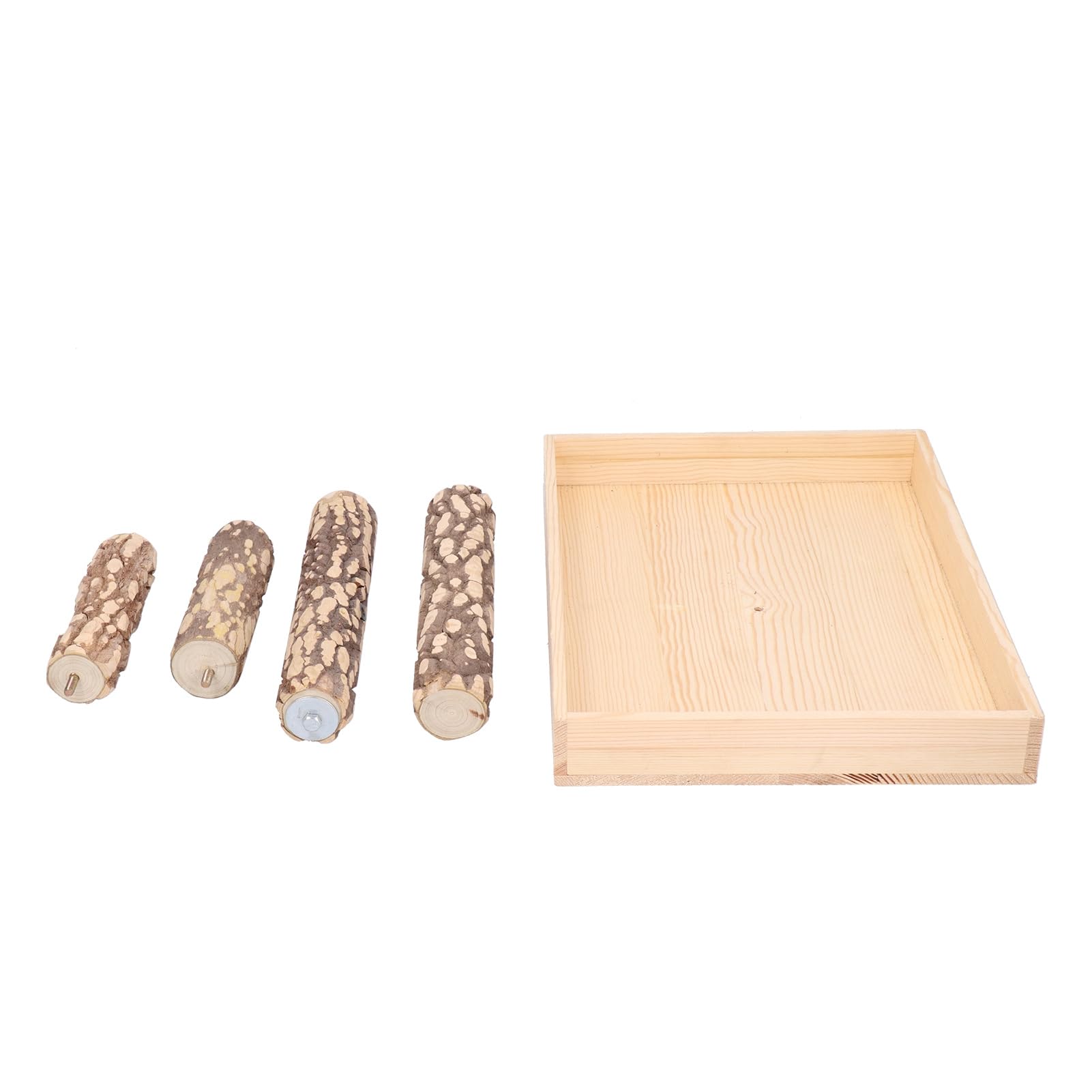 Puesto de Juegos para pájaros, Plataforma de Base Segura para Patio de Juegos con Percha de Madera para Loros, Entrenamiento de Aves