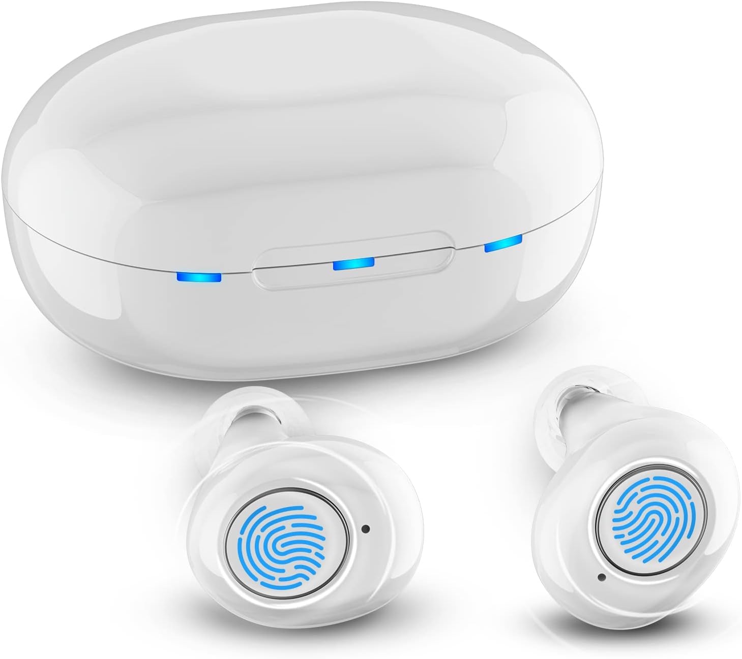 JINGHAO Amplificatore Suono Ricaricabile Amplificatore Suono Invisibile Con Portatile Cassa Di Ricarica Confezione da 2