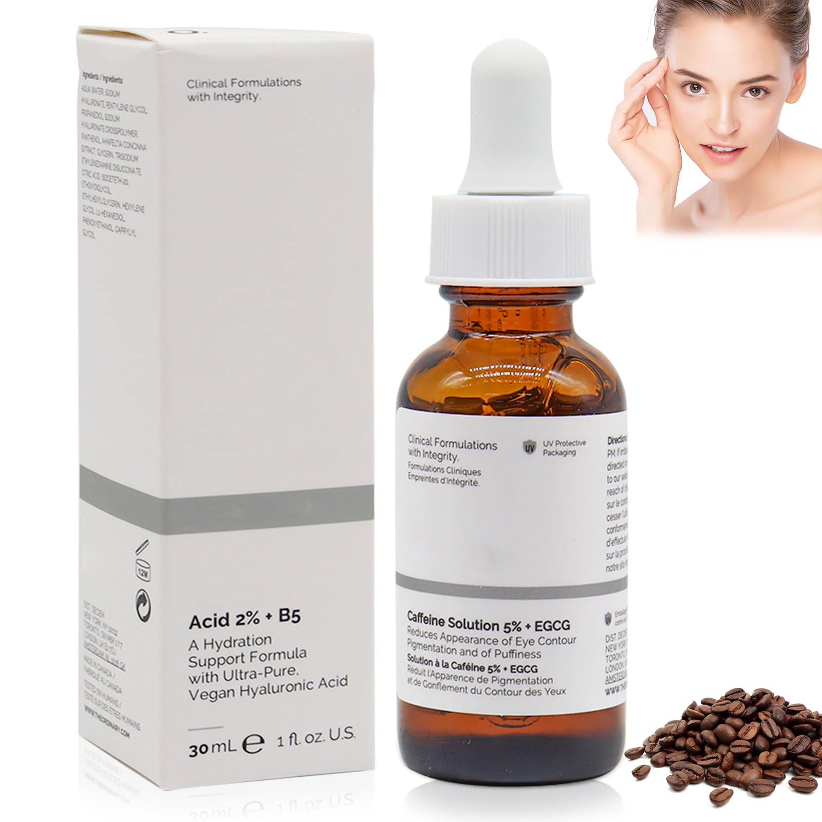 Solution de cafine 5 % + EGCG, solution de cafine 5 % + EGCG, srum pour  les yeux  la cafine, srum pour les yeux  la cafine, crme pour les ...