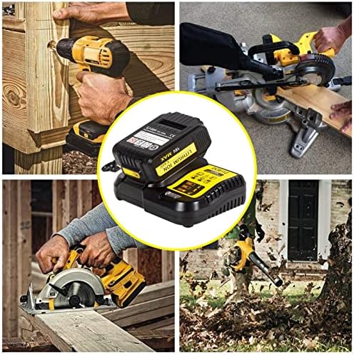 MANUFER DCB112 2A Fast Charger for Dewalt 12V-18V Lithium-ion Battery Charger for Dewalt Battery DCB101 DCB107 DCB112 DCB105 DCB115 DCB184 DCB200 DCB203