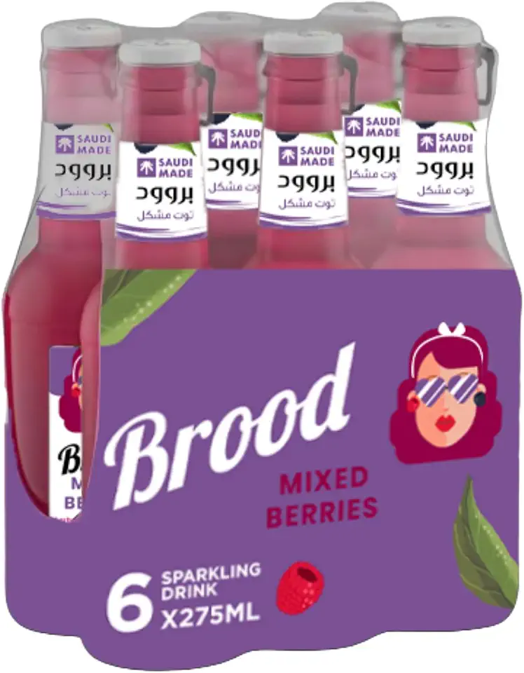 Brood Mixed Berries - Sparkling Drink 6 x 275 ml