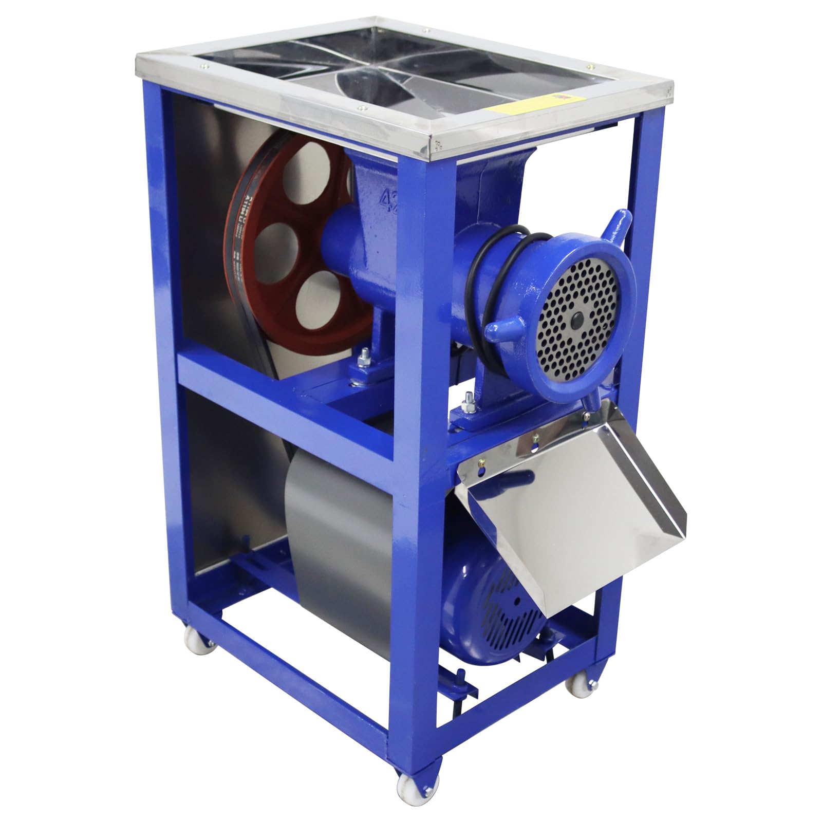 INTSUPERMAI Meat Grinder Crusher Bone Machine Commercial Fish Chicken Bone Crusher Meat Grinder Feed Processor for Animal Feed 220V 200-230KG/H