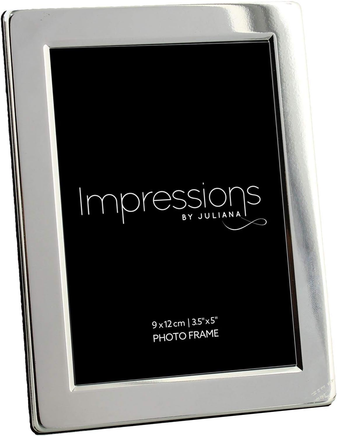 Impressions Juliana Unisex Silver Plated Flat Edge Photo Frame 3.5x5 - Silver