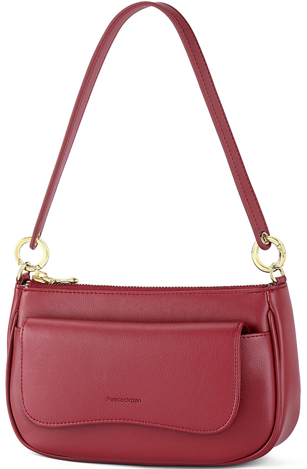 Peacocktion Small Shoulder Bag for Women Trendy Vegan Leather Crossbody Purses Handbags