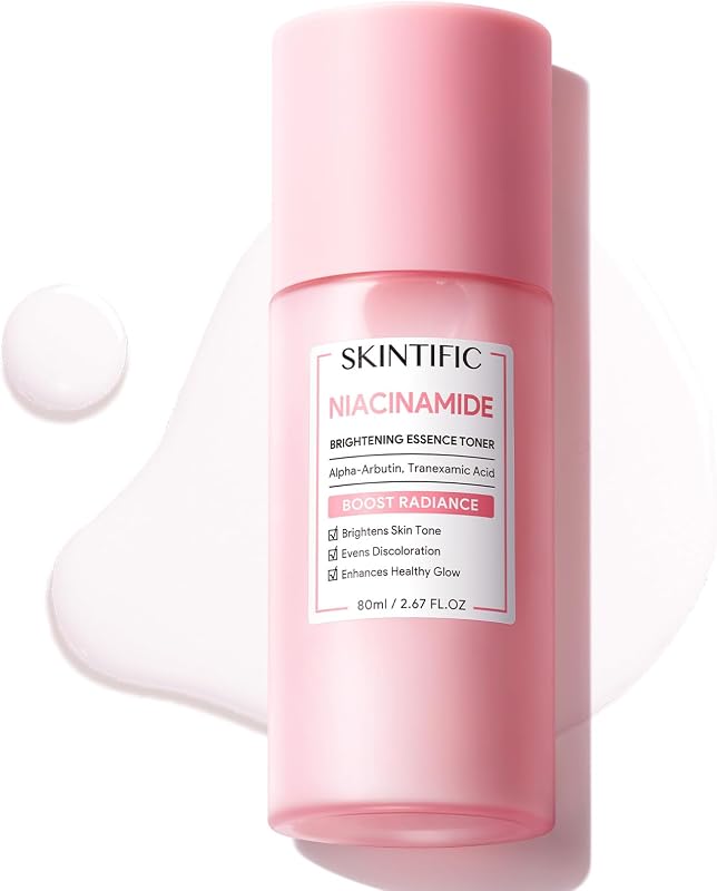 Tônico essência facial SKINTIFIC com niacinamida, ácido glicólico 1% e ceramidas, 80 mL