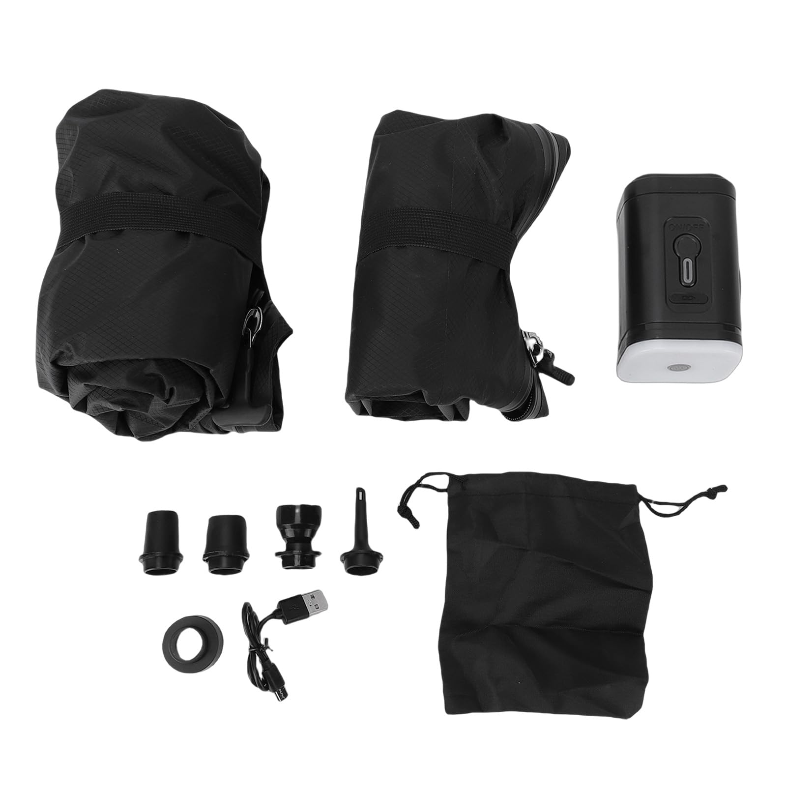 Bewinner Borsa da Viaggio Sottovuoto da 2 Pezzi Sacchetti di Compressione Impermeabili in TPU da 50 Litri e 38 Litri con Cerniera Ermetica e Pompa per Bagagli Zaino Valigia Cubi da Imballaggio