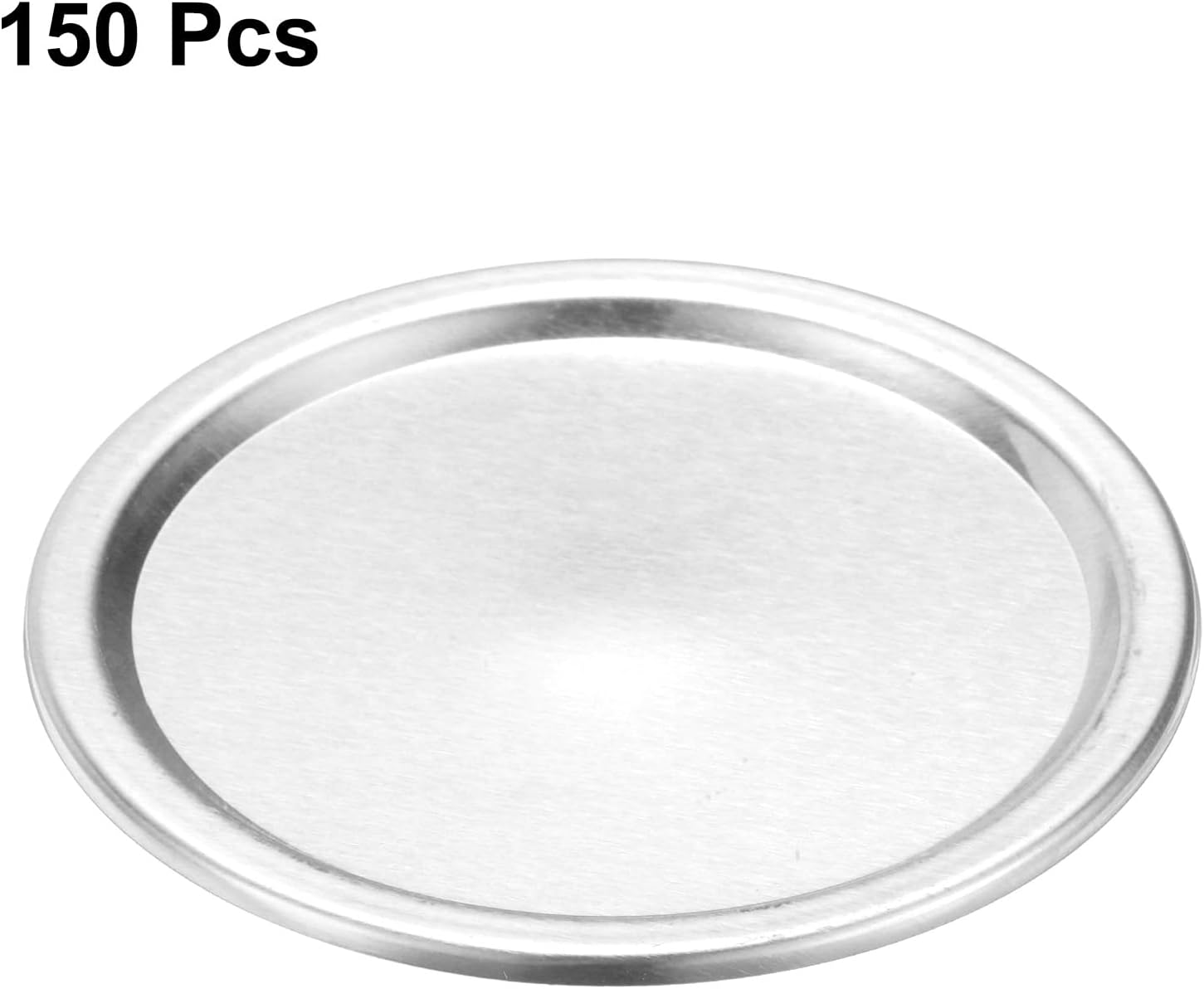 uxcell 150pcs Mason Jar Canning Lids, Wide Mouth, Airtight Seal, Leakproof, Silver Tone