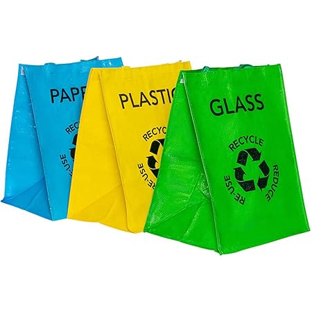 Portasacchetto Immondizia Autoportante GIMI Nature 3 - Per Raccolta Differenziata Interno/Esterno, 130L