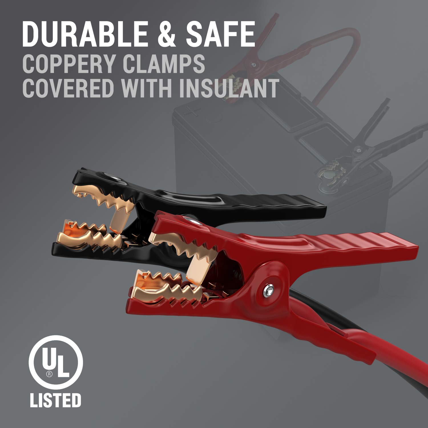 Buy THIKPO G420 Heavy Duty Jumper Cables, Booster Cables with ULListed